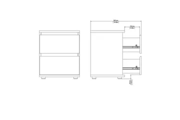 Rengo Sängbord 40,2 cm - Natur - Möbler - Bord & matgrupp - Avlastningsbord & sidobord - Sängbord & nattduksbord