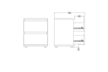Rengo Sängbord 40,2 cm - Natur - Möbler - Bord & matgrupp - Avlastningsbord & sidobord - Sängbord & nattduksbord