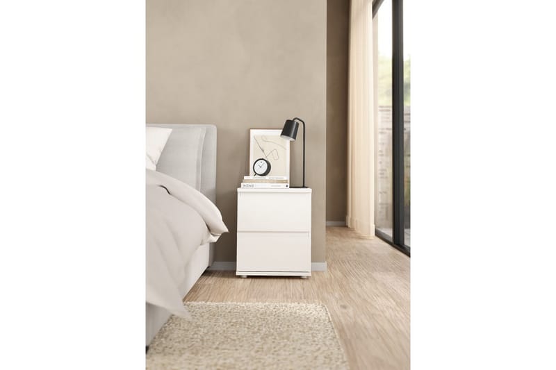 Rengo Sängbord 40 cm - Vit - Möbler - Bord & matgrupp - Avlastningsbord & sidobord - Sängbord & nattduksbord