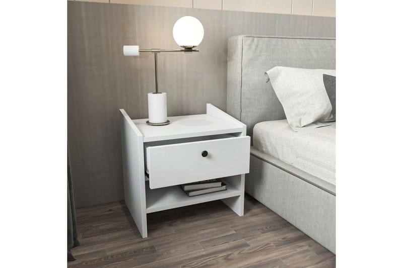 Retzow Sängbord - Vit - Möbler - Bord & matgrupp - Avlastningsbord & sidobord - Sängbord & nattduksbord