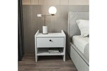 Retzow Sängbord - Vit - Möbler - Bord & matgrupp - Avlastningsbord & sidobord - Sängbord & nattduksbord