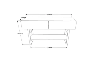 Rinorea Konsollbord 139x75,7 cm - Grön - Möbler - Bord & matgrupp - Avlastningsbord & sidobord - Konsolbord & hallbord