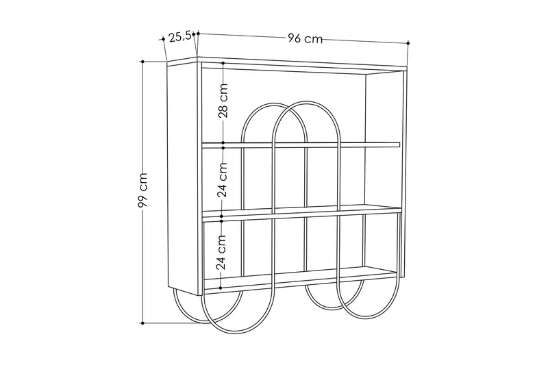 Riskalen Konsolbord - Vit - Möbler - Bord & matgrupp - Avlastningsbord & sidobord - Konsolbord & hallbord