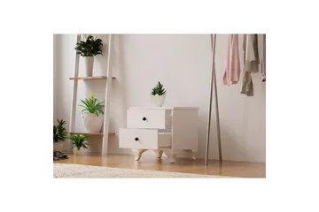 Rivric Sängbord 45 cm - Matt Vit - Möbler - Bord & matgrupp - Avlastningsbord & sidobord - Sängbord & nattduksbord