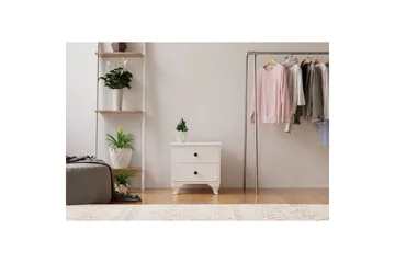 Rivric Sängbord 45 cm - Matt Vit - Möbler - Bord & matgrupp - Avlastningsbord & sidobord - Sängbord & nattduksbord