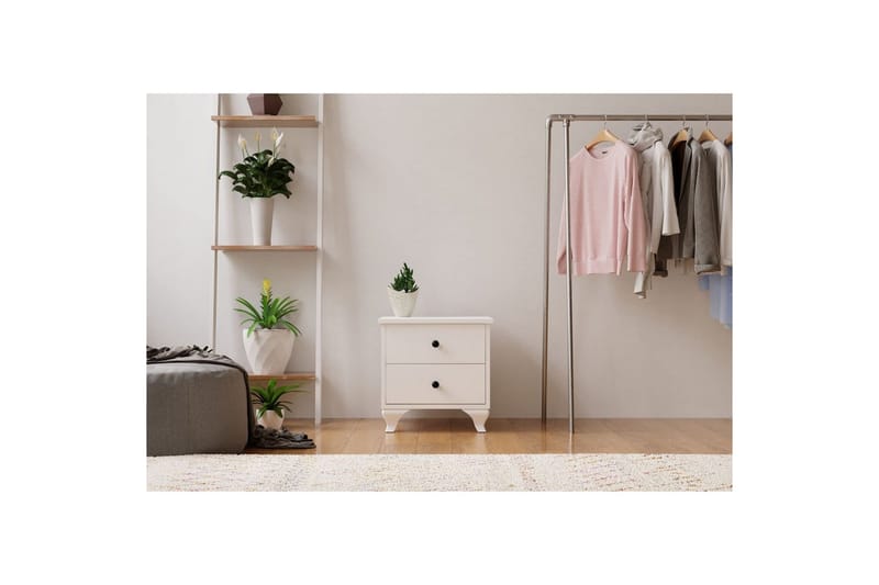 Rivric Sängbord 45 cm - Matt Vit - Möbler - Bord & matgrupp - Avlastningsbord & sidobord - Sängbord & nattduksbord