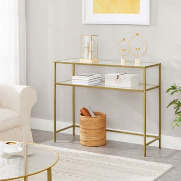 Rovena Byrå 90 cm - Guld/transparent - Möbler - Bord & matgrupp - Avlastningsbord & sidobord - Konsolbord & hallbord