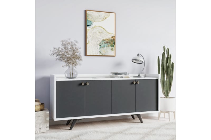 Ruigoord Avlastningsbord 150 cm - Antracit/Vit - Möbler - Bord & matgrupp - Avlastningsbord & sidobord - Konsolbord & hallbord
