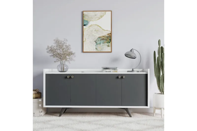 Ruigoord Avlastningsbord 150 cm - Antracit/Vit - Möbler - Bord & matgrupp - Avlastningsbord & sidobord - Konsolbord & hallbord