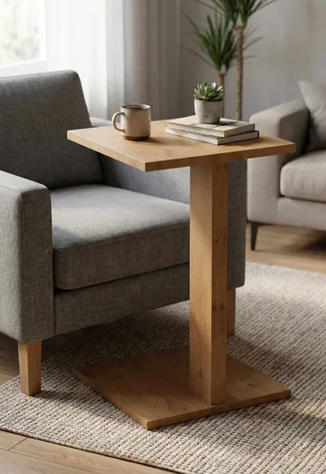 Rumira Sidobord 35 cm - Ek - Möbler - Bord & matgrupp - Avlastningsbord & sidobord - Piedestal & blompiedestal