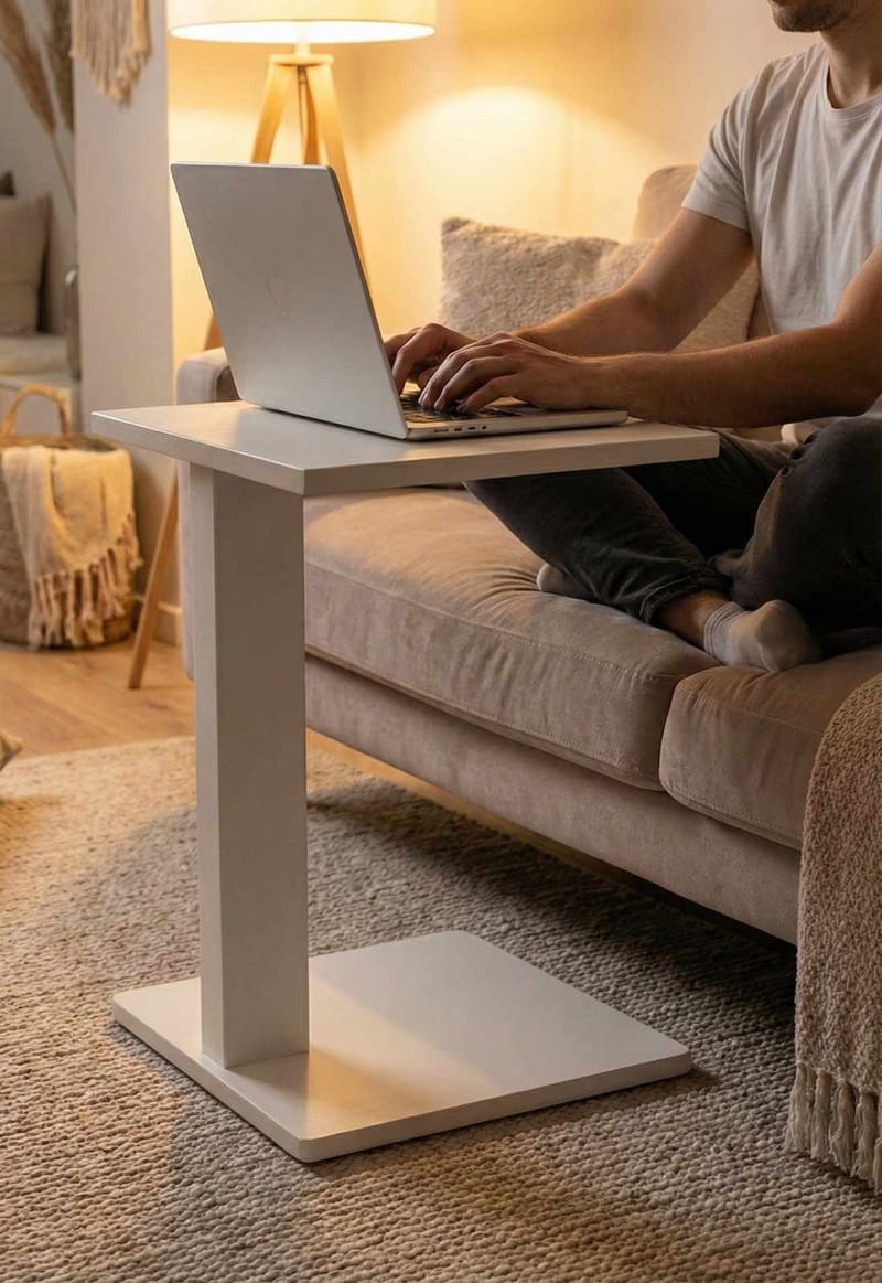 Rumira Sidobord 35 cm - Vit - Möbler - Bord & matgrupp - Avlastningsbord & sidobord - Piedestal & blompiedestal