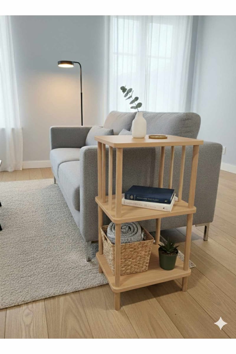 Ryrhyrdhonar Sidobord 40x75x30 cm - Sapphire Oak - Möbler - Bord & matgrupp - Avlastningsbord & sidobord - Brickbord & småbord