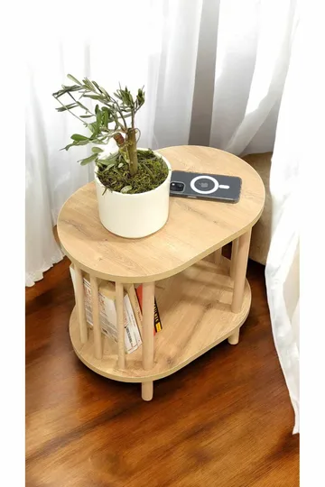 Ryrhyrdhonar Sidobord 45x43x30 cm - Sapphire Oak - Möbler - Bord & matgrupp - Avlastningsbord & sidobord - Brickbord & småbord