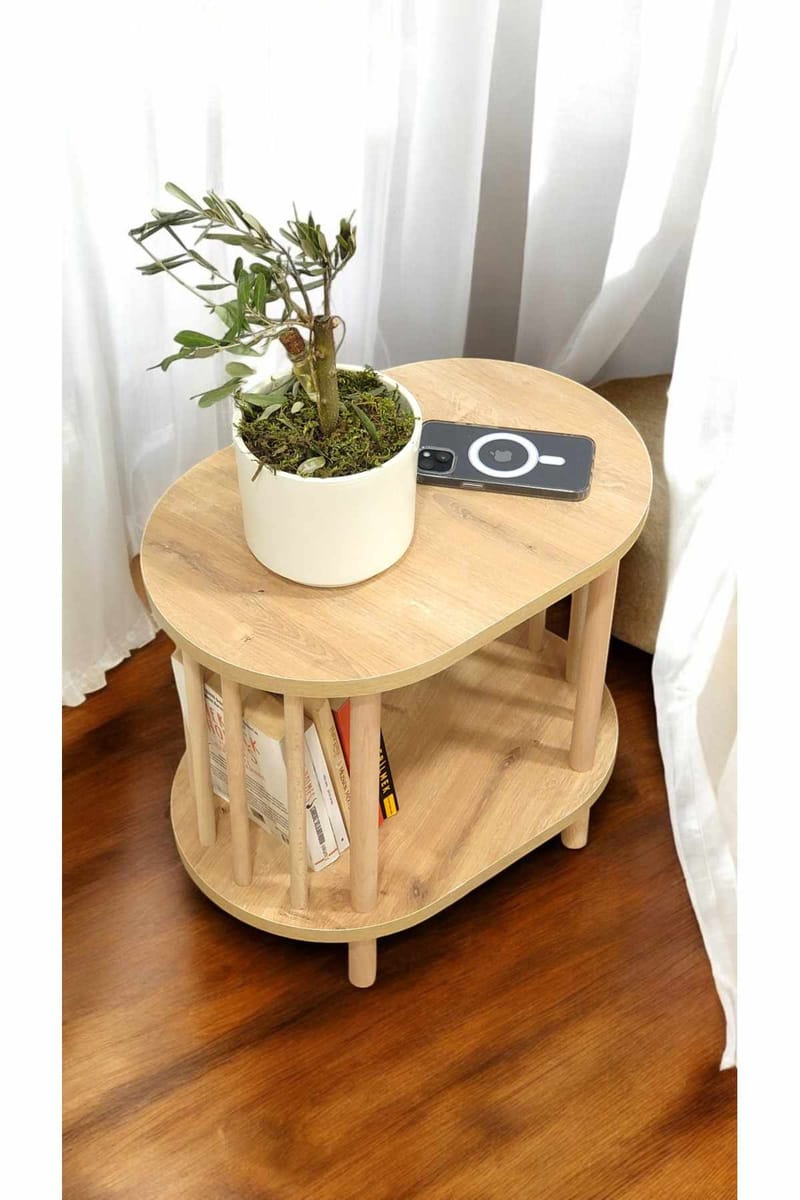 Ryrhyrdhonar Sidobord 45x43x30 cm - Sapphire Oak - Möbler - Bord & matgrupp - Avlastningsbord & sidobord - Brickbord & småbord