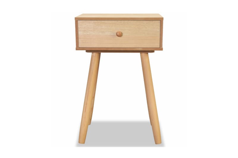 Sängbord 2 st massiv furu 40x30x61 cm brun - Brun - Sängbord & nattduksbord