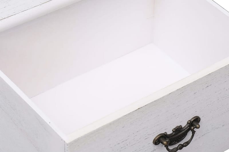 Sängbord 2 st vit 38x28x45 cm kejsarträ - Vit - Sängbord & nattduksbord