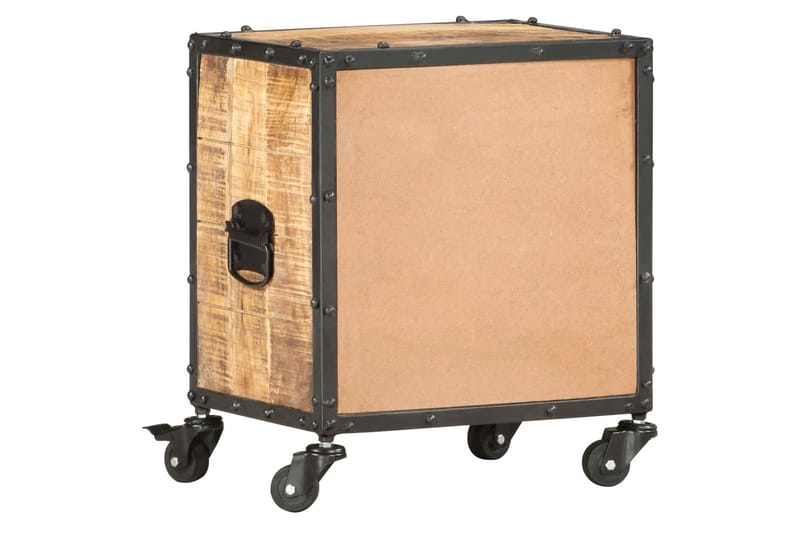 Sängbord 40x30x50 cm massivt grovt mangoträ - Brun - Sängbord & nattduksbord