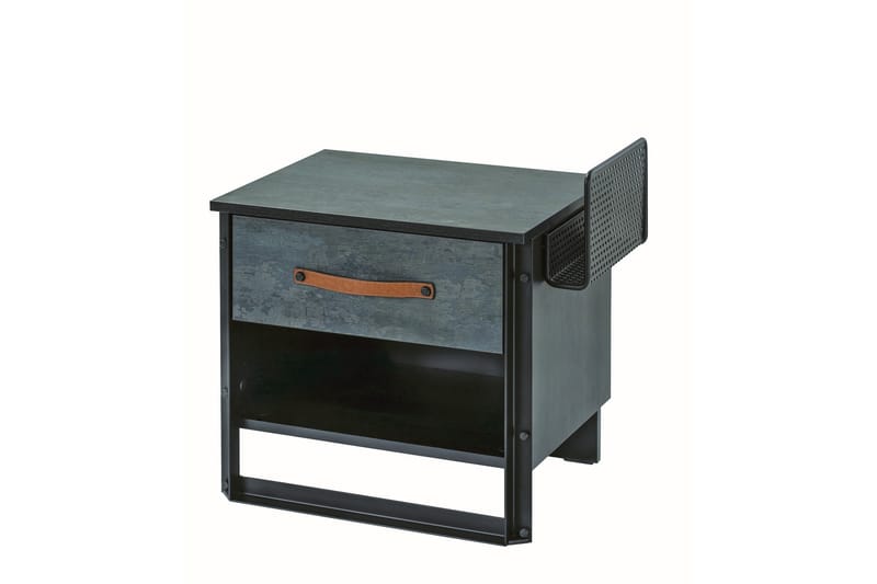 Sängbord Akansha 54x40 cm Blå - Hanah Home - Sängbord & nattduksbord