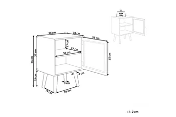 Sängbord Almo - Möbler - Bord & matgrupp - Avlastningsbord & sidobord - Sängbord & nattduksbord
