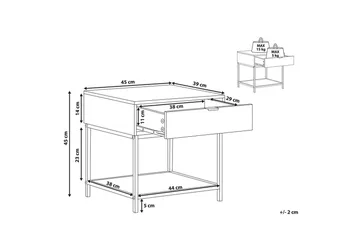 Sängbord Berkley - Möbler - Bord & matgrupp - Avlastningsbord & sidobord - Sängbord & nattduksbord