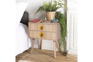 Bertoaria Sängbord 60x40 cm Brun - Hanah Home - Möbler - Bord & matgrupp - Avlastningsbord & sidobord - Sängbord & nattduksbord