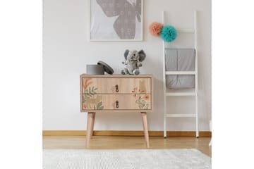 Sängbord Bertoaria 60x40 cm Brun - Hanah Home - Möbler - Bord & matgrupp - Avlastningsbord & sidobord - Sängbord & nattduksbord