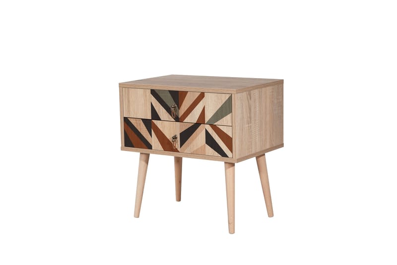 Bertoaria Sängbord 60x40 cm Brun, Hanah Home