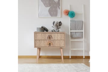 Bertoaria Sängbord 60x40 cm Brun - Hanah Home - Möbler - Bord & matgrupp - Avlastningsbord & sidobord - Sängbord & nattduksbord