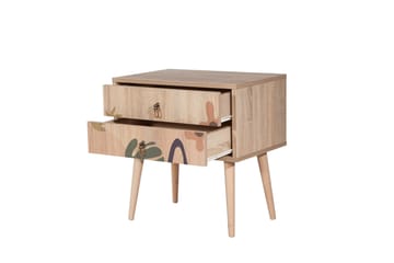 Bertoaria Sängbord 60x40 cm Brun - Hanah Home - Möbler - Bord & matgrupp - Avlastningsbord & sidobord - Sängbord & nattduksbord