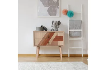 Bertoaria Sängbord 60x40 cm Brun - Hanah Home - Möbler - Bord & matgrupp - Avlastningsbord & sidobord - Sängbord & nattduksbord