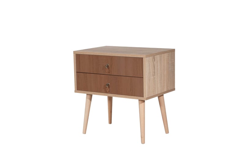 Bertoaria Sängbord 60x40 cm Brun - Hanah Home - Möbler - Bord & matgrupp - Avlastningsbord & sidobord - Sängbord & nattduksbord
