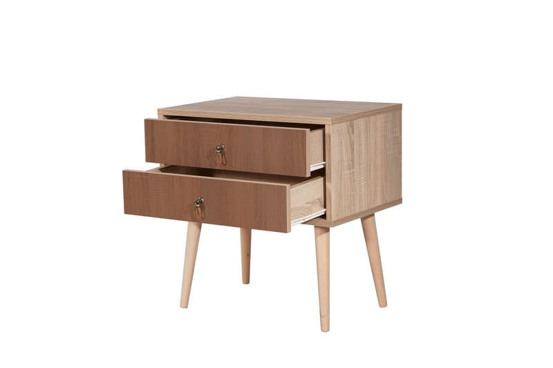 Bertoaria Sängbord 60x40 cm Brun - Hanah Home - Möbler - Bord & matgrupp - Avlastningsbord & sidobord - Sängbord & nattduksbord
