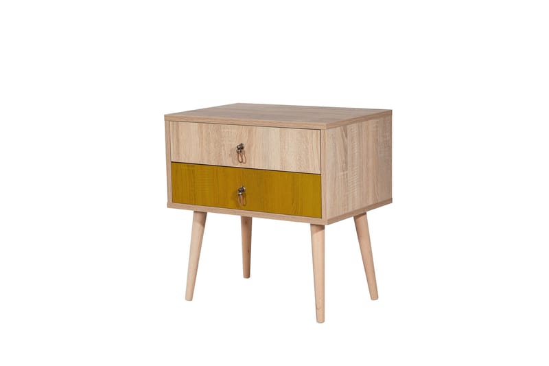 Bertoaria Sängbord 60x40 cm Brun - Hanah Home - Möbler - Bord & matgrupp - Avlastningsbord & sidobord - Sängbord & nattduksbord