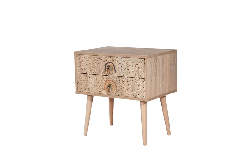 Bertoaria Sängbord 60x40 cm Brun - Hanah Home - Möbler - Bord & matgrupp - Avlastningsbord & sidobord - Sängbord & nattduksbord