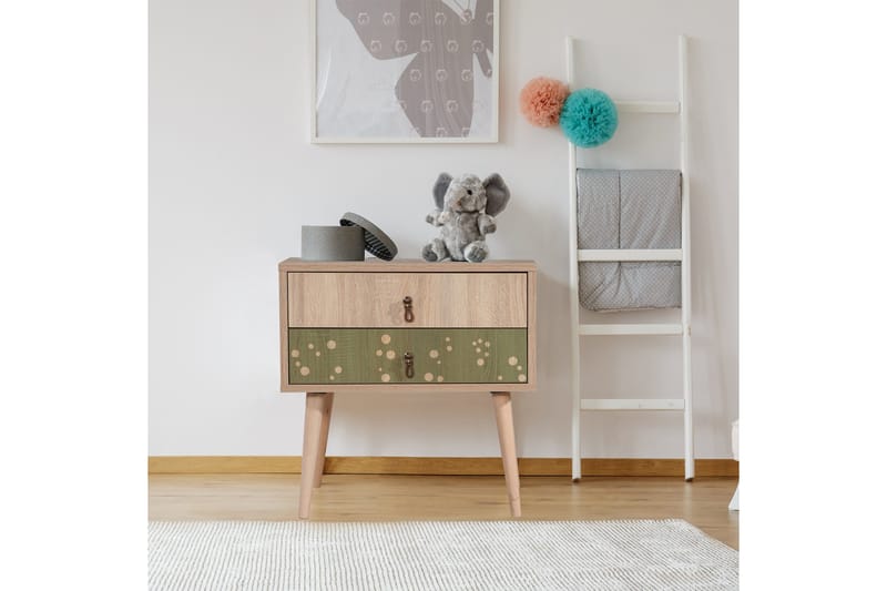 Bertoaria Sängbord 60x40 cm Brun - Hanah Home - Möbler - Bord & matgrupp - Avlastningsbord & sidobord - Sängbord & nattduksbord