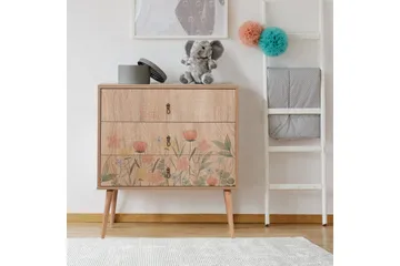 Bertoaria Sängbord 80x40 cm Brun - Hanah Home - Möbler - Bord & matgrupp - Avlastningsbord & sidobord - Sängbord & nattduksbord