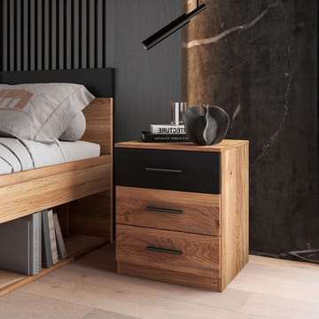 Sängbord Beta med 3 lådor - Mauvella ek - Möbler - Bord & matgrupp - Avlastningsbord & sidobord - Sängbord & nattduksbord
