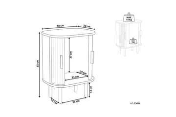 Sängbord Bradley - Möbler - Bord & matgrupp - Avlastningsbord & sidobord - Sängbord & nattduksbord
