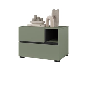 Sängbord Cross S med 2 lådor - Grön - Möbler - Bord & matgrupp - Avlastningsbord & sidobord - Sängbord & nattduksbord
