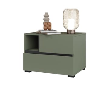 Sängbord Cross S med 2 lådor - Grön - Möbler - Bord & matgrupp - Avlastningsbord & sidobord - Sängbord & nattduksbord