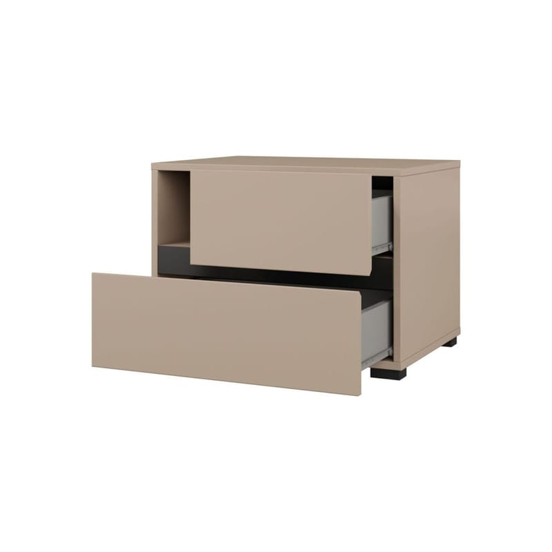 Sängbord Cross S med 2 lådor - Kongo - Möbler - Bord & matgrupp - Avlastningsbord & sidobord - Sängbord & nattduksbord