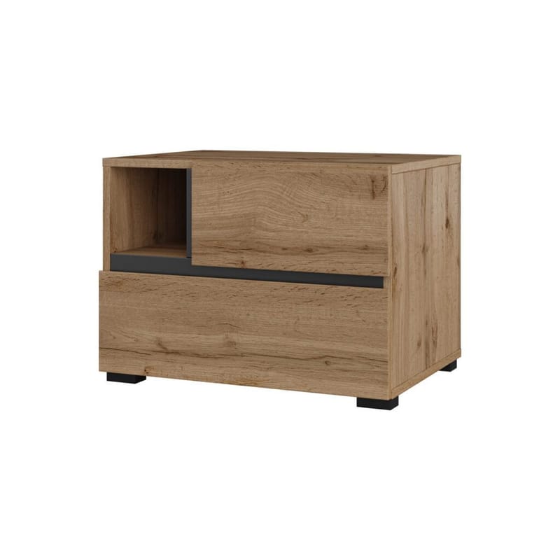 Sängbord Cross S med 2 lådor - Wotan Ek - Möbler - Bord & matgrupp - Avlastningsbord & sidobord - Sängbord & nattduksbord