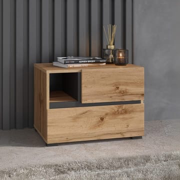 Sängbord Cross S med 2 lådor - Wotan Ek - Möbler - Bord & matgrupp - Avlastningsbord & sidobord - Sängbord & nattduksbord