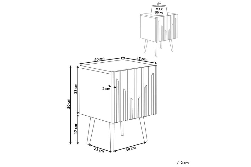 Sängbord Dalcross - Möbler - Bord & matgrupp - Avlastningsbord & sidobord - Sängbord & nattduksbord