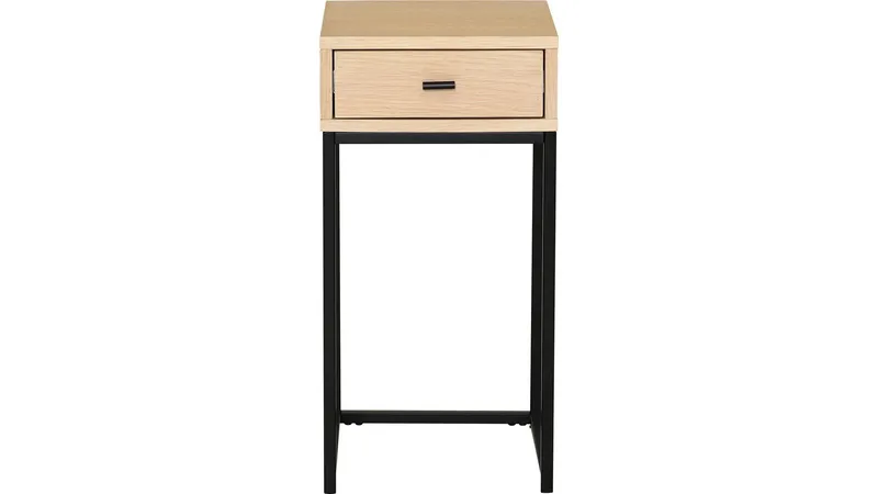 Sängbord Eiknor 60 cm - Vitpigmenterad ek - Möbler - Bord & matgrupp - Avlastningsbord & sidobord - Sängbord & nattduksbord