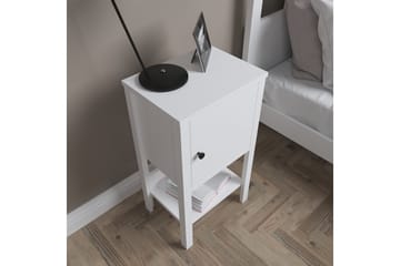 Sängbord Elspet 40 cm - Brun/Vit - Möbler - Bord & matgrupp - Avlastningsbord & sidobord - Sängbord & nattduksbord