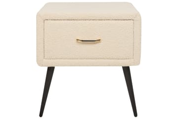 Sängbord Flayat Beige, svart, roséguld - Beige, svart, roséguld - Möbler - Bord & matgrupp - Avlastningsbord & sidobord - Sängbord & nattduksbord