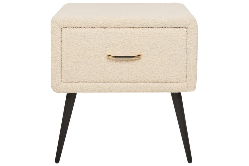 Sängbord Flayat Beige, svart, roséguld - Beige, svart, roséguld - Möbler - Bord & matgrupp - Avlastningsbord & sidobord - Sängbord & nattduksbord