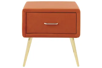 Sängbord Flayat Orange, guld - Orange, guld - Möbler - Bord & matgrupp - Avlastningsbord & sidobord - Sängbord & nattduksbord