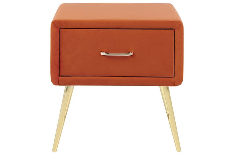 Sängbord Flayat Orange, guld - Orange, guld - Möbler - Bord & matgrupp - Avlastningsbord & sidobord - Sängbord & nattduksbord